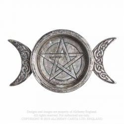 Alchemy Triple Moon Trinket Dish / Candle Holder - Szkatułka i Świecznik